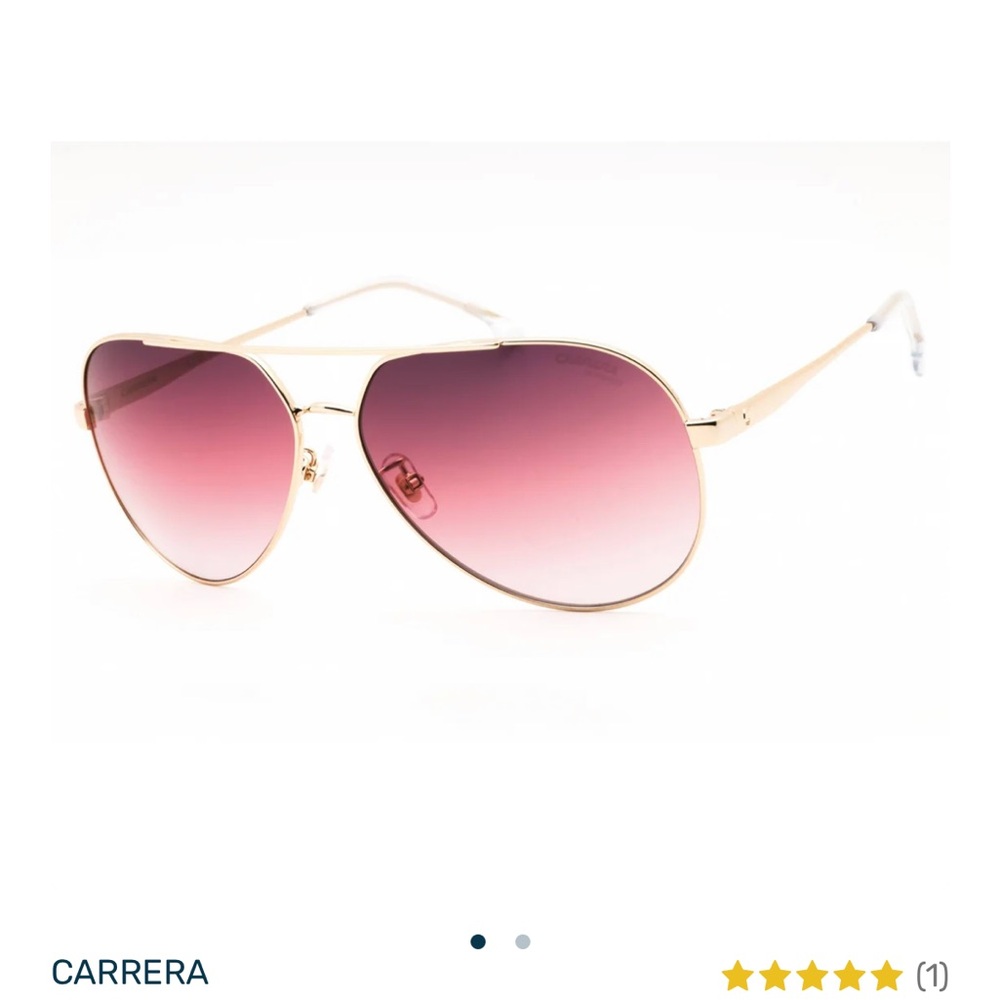Carrera Women's Pink Gradient Aviator Sunglasses